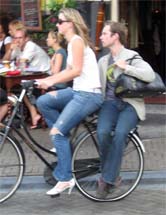 two person bicycle seat